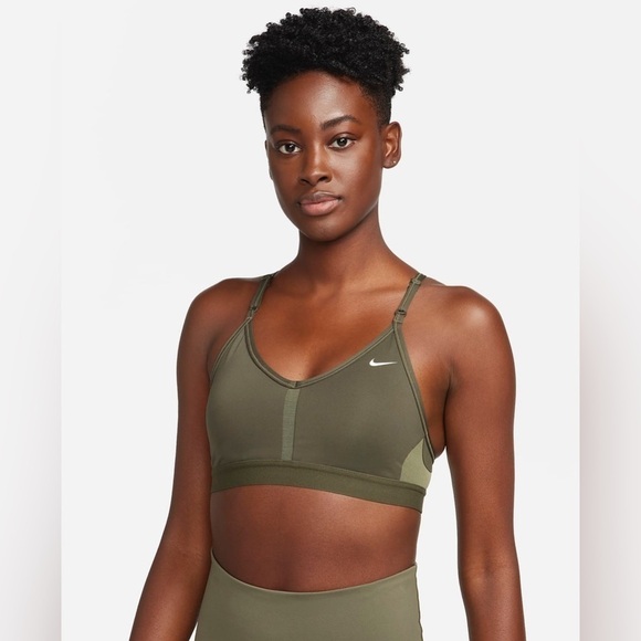 Nike Indy Women’s Light Support V Neck Sports Bra - Picture 2 of 9